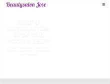 Tablet Screenshot of beautysalonjose.nl